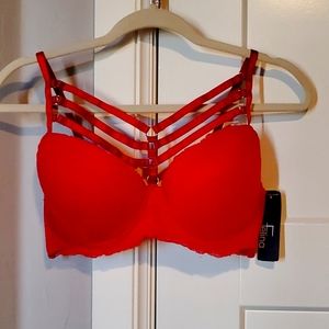 Red Felina lace bra